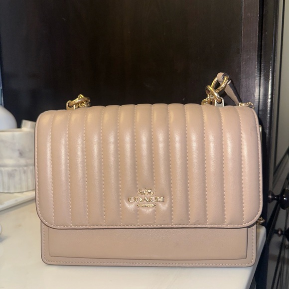 Coach Klare Leather Crossbody with Linear Quilting Stitches - Picture 2 of 5